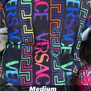 Black Jacket with Vibrant Multicolor Print